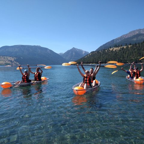 Glass Bottom Kayaks on Wallowa Lake