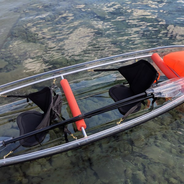 a small boat in a body of water